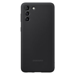 Official Samsung Black Silicone Cover Case - For Samsung Galaxy S21