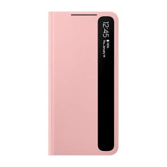 Official Samsung Galaxy S21 Plus Clear View Cover Case - Pink