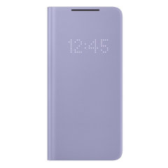 Official Samsung Violet LED View Cover Case - For Samsung Galaxy S21