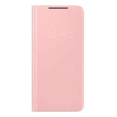 Official Samsung LED Pink View Cover Case - For Samsung Galaxy S21 Plus