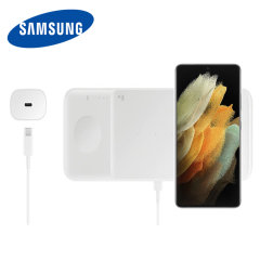 Official Samsung Galaxy S21 Ultra Wireless Trio Charger - White