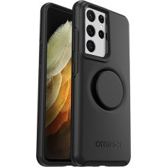 OtterBox Pop Symmetry Black Case - For Samsung Galaxy S21 Ultra