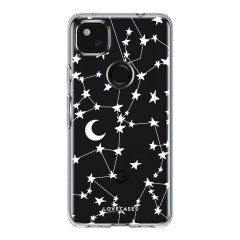 LoveCases Google Pixel 5a Gel Case - White Stars And Moons