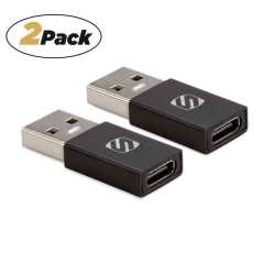 Scosche High-Speed USB-A to USB-C Adapter - Twin Pack