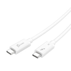J5Create USB-C To C Thunderbolt 3 Cable 0.5m – White