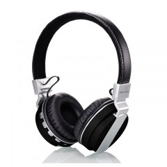 Soundz Wireless On-Ear Cushioned Headphone - Black