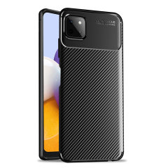 Olixar Carbon Fibre Samsung Galaxy A22 5G Protective Case - Black