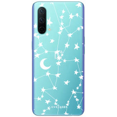 LoveCases OnePlus Nord CE 5G Gel Case - White Stars & Moon