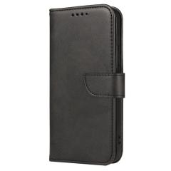 Leather-Style Samsung Galaxy A10 Wallet Stand Case - Black