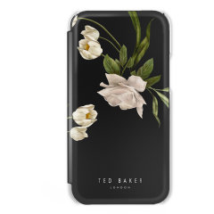 Ted Baker Elderflower Folio Black Case - For iPhone 13 Pro Max