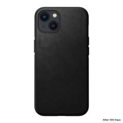 Nomad Horween Leather Modern Black Case - For iPhone 13