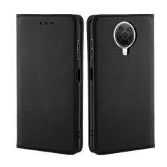 Olixar Leather-Style Nokia G20 Wallet Stand Case - Black