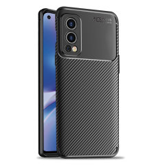 Olixar Carbon Fiber Oneplus Nord 2 5G Protective Case - Black