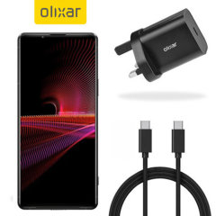 Olixar Sony Xperia 1 III 18W USB-C PD Fast Charger & 1.5m USB-C Cable