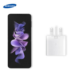 Official Samsung Galaxy Z Flip 3 25W PD USB-C UK Wall Charger - White