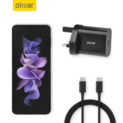 Olixar Samsung Galaxy Z Flip 3 18W USB-C Fast Charger & 1.5m Cable