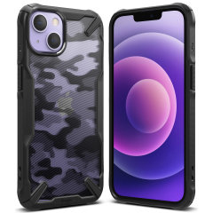 Ringke Fusion X Protective Camo Black Case - For iPhone 13