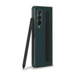Olixar Leather Style Samsung Galaxy Z Fold 3 S Pen Case - Green