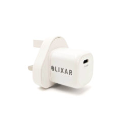 Olixar iPhone 13 Pro 20W Single USB-C Wall Charger - UK Plug - White