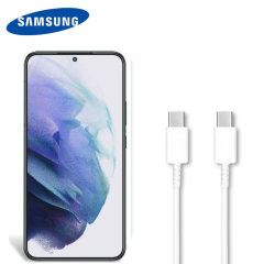 Official Samsung Galaxy S22 USB-C to USB-C PD Cable - 1m - White