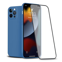 Olixar Front & Back Full Cover Blue Case - For iPhone 13 Pro Max