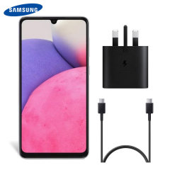 Official Samsung Galaxy A33 25W UK Wall Charger & 1m USB-C Cable
