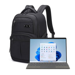 Olixar Xplorer Microsoft Surface Pro 8 Travel Backpack - Black