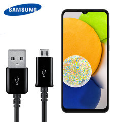 Official Samsung Galaxy A03 1.5m USB-C Charging Cable - Black