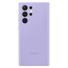 Official Samsung Silicone Cover Lavender Case - For Samsung Galaxy S22 Ultra