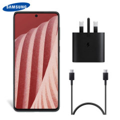 Official Samsung Black 25W UK Wall Charger & 1m USB-C Cable - For Samsung Galaxy A73