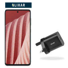 Olixar Samsung Galaxy A73 20W Single USB-C Wall Charger - UK Plug - Black