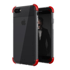 Ghostek Covert 2 Clear And Red Tough Case - For iPhone SE 2022