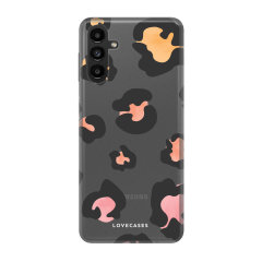 LoveCases Clear Gel Case With Colourful Leopard Pattern - For Samsung A13 5G