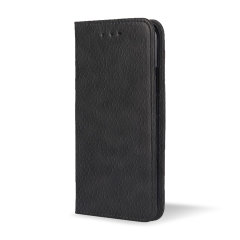 Smart Black Leather-Style Wallet Stand Case - For Oppo Find X5