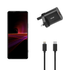 Olixar Black 18W USB-C Fast Charger and 1.5M USB-C Cable - For Sony Xperia 1 IV