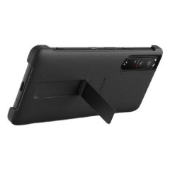 Official Sony Style Cover Protective Stand Black Case - For Sony Xperia 1 IV