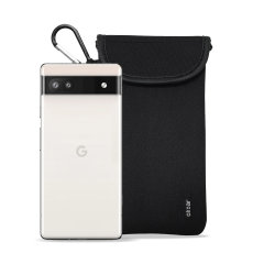Olixar Neoprene Black Pouch With Card Slot - For Google Pixel 6a