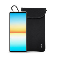 Olixar Neoprene Black Pouch with Card Slot - For Sony Xperia 10 IV