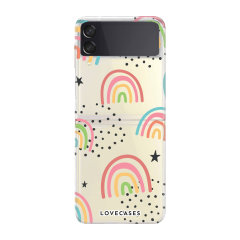 LoveCases Gel Abstract Rainbow Case - For Samsung Galaxy Z Flip4