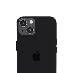 Olixar Graphite Metal Ring Glass Camera Lens Protector - For iPhone 14 Max