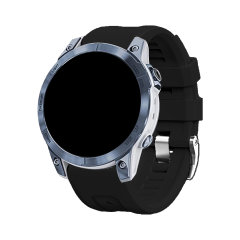 Olixar Garmin Watch Black 22mm Silicone Strap - For Garmin Watch Epix