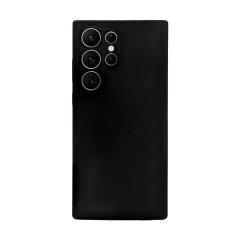 Olixar Soft Silicone Black Case - For Samsung Galaxy S23 Ultra