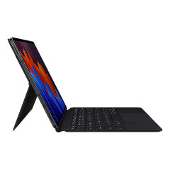 Official Samsung Black 2-in-1 Book Cover UK Keyboard - For Samsung Galaxy Tab S7 Plus