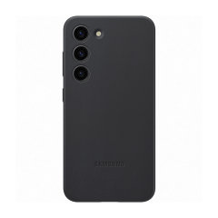 Official Samsung Leather Cover Black Case - For Samsung Galaxy S23