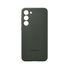 Official Samsung Silicone Cover Khaki Case - For Samsung Galaxy S23 Plus