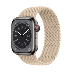 Olixar Beige Small Braided Solo Loop - For Apple Watch Series 3 38mm