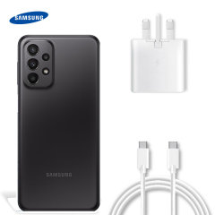Official Samsung White 25W UK Wall Charger & 1m USB-C Cable - For Samsung Galaxy A24