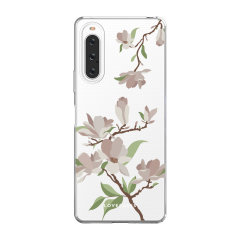 LoveCases White Cherry Blossom Gel Case - For Sony Xperia 10 V
