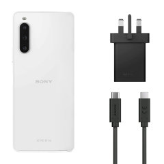Official Sony Black 30W Fast Mains Charger & 1m USB-C Cable - For Sony Xperia 10 V