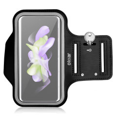 Olixar Black Running and Fitness Armband Holder - For Samsung Galaxy Z Flip5